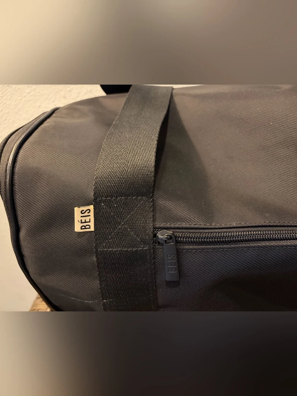 BEIS Black Men’s Weekend Duffel - Classic Travel Bag